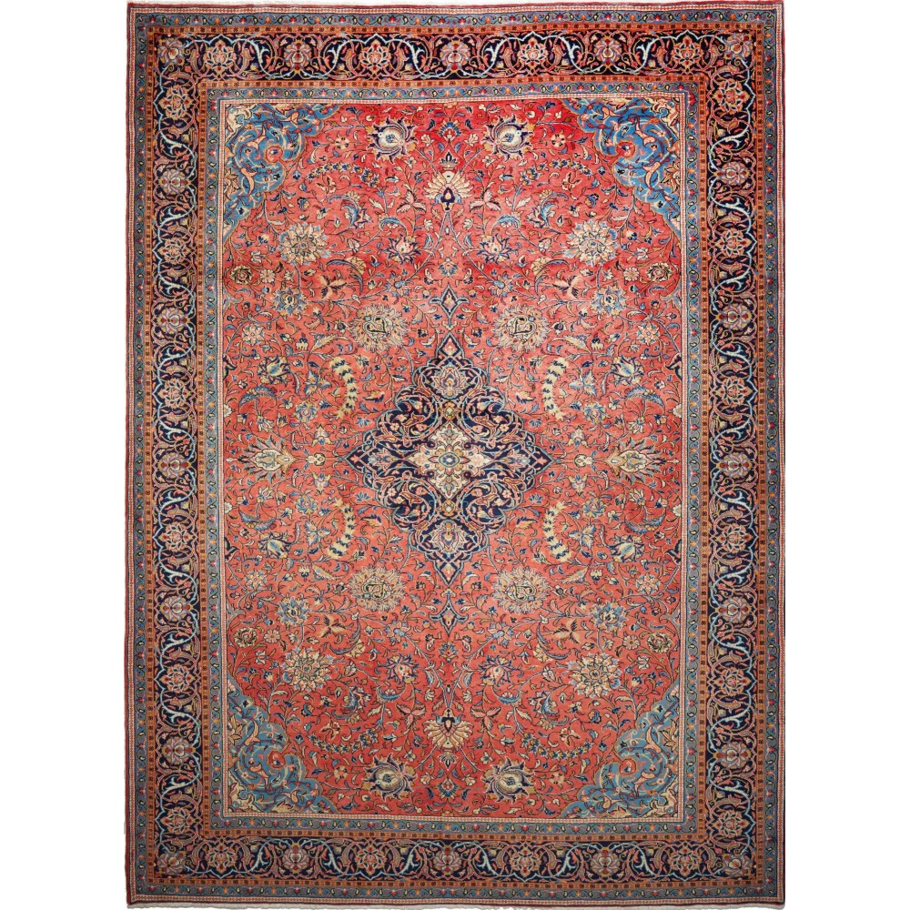 Tappeto Sarough Persia rosso grigio 270x370 Tappeto Sarough Persia rosso grigio 270x370