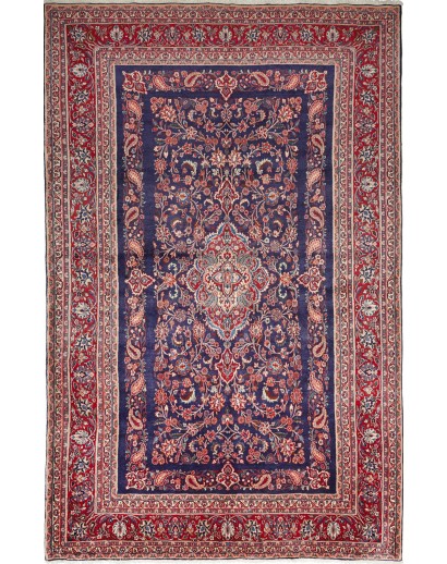 Tappeto Hamadan Fine Persia azzurro bianco 214x332