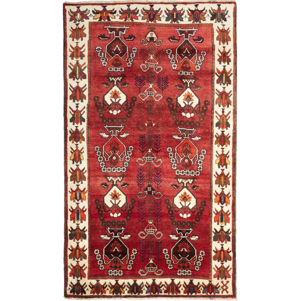 Tappeto Shiraz Fine Persia marrone grigio 122x210 Tappeto Shiraz Fine Persia marrone grigio 122x210
