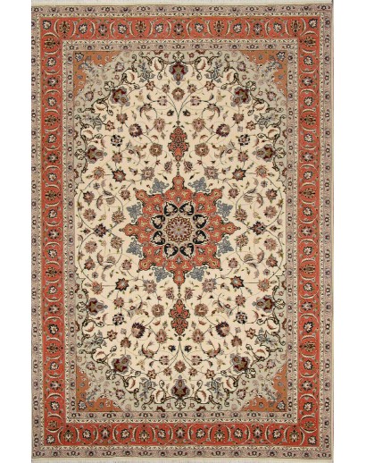 Tappeto Tabriz 50 Raj Persia marrone 202x307