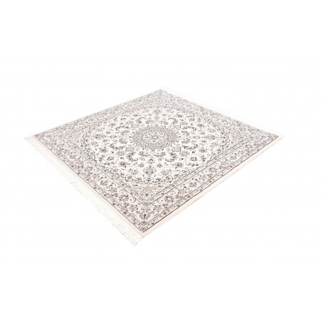 Tappeto Nain 9La Persia bianco grigio 145x146