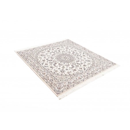 Tappeto Nain 9La Persia bianco grigio 145x146