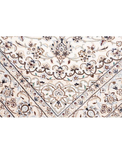 Tappeto Nain 9La Persia bianco grigio 145x146