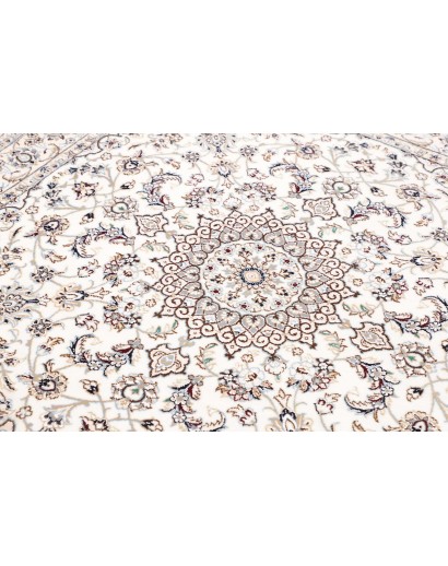 Tappeto Nain 9La Persia bianco grigio 145x146