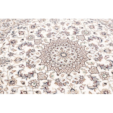 Tappeto Nain 9La Persia bianco grigio 145x146
