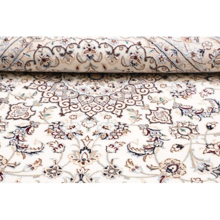 Tappeto Nain 9La Persia bianco grigio 145x146
