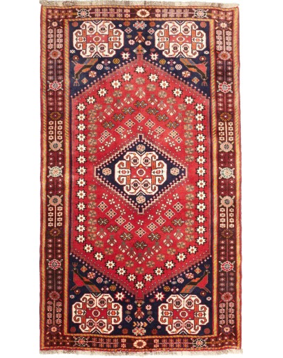 Tappeto Shiraz Fine Persia rosso giallo 118x202