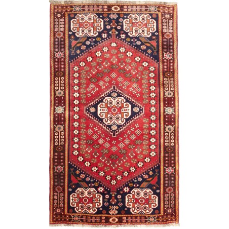 Tappeto Shiraz Fine Persia rosso giallo 118x202