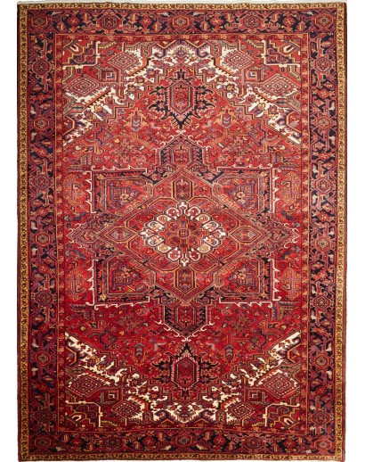 Tappeto Gorawan Persia marrone giallo 250x347