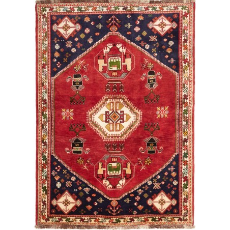Tappeto Shiraz Fine Persia marrone giallo 122x174