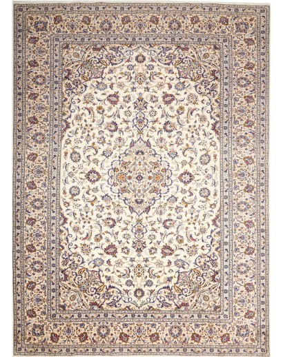 Tappeto Kashan Persia bianco verde 247x342