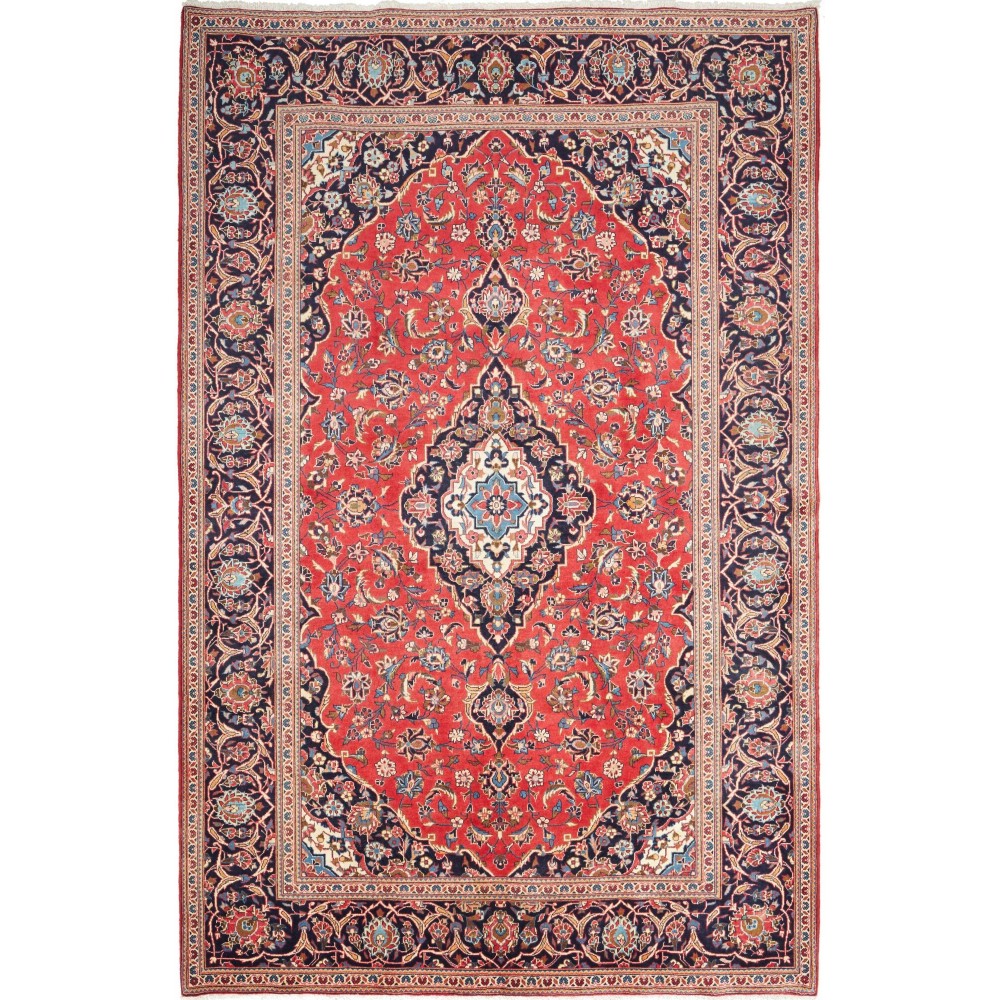 Tappeto Ardakan Persia rosso grigio 195x297 Tappeto Ardakan Persia rosso grigio 195x297