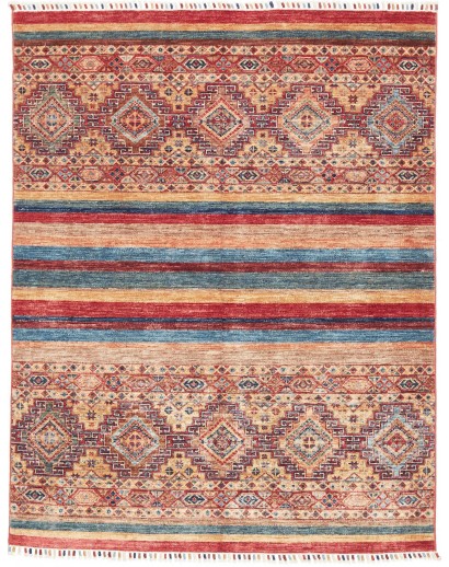 Tappeto Samarkand Pakistan marrone grigio 148x190