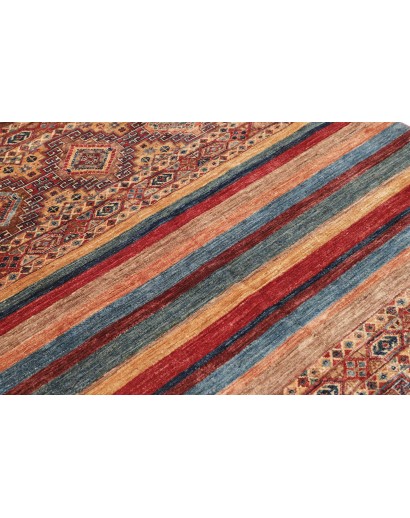 Tappeto Samarkand Pakistan marrone grigio 148x190