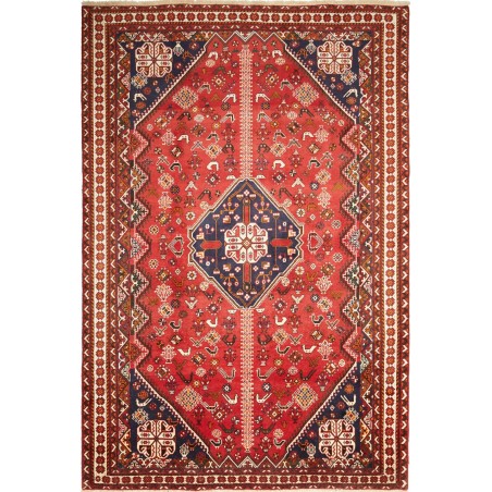 Tappeto Shiraz Fine Persia marrone rosso 208x315