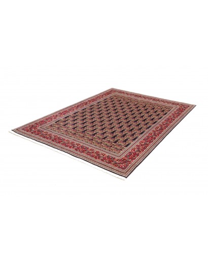 Tappeto Tabriz 50 Raj Persia marrone giallo 160x212