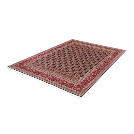 Tappeto Tabriz 50 Raj Persia marrone giallo 160x212