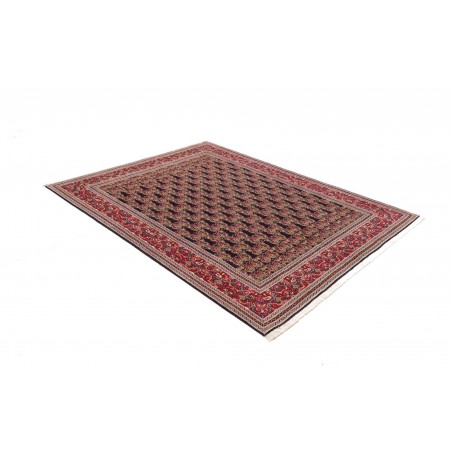Tappeto Tabriz 50 Raj Persia marrone giallo 160x212