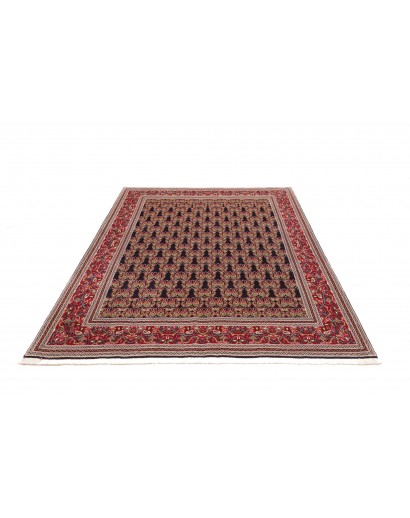 Tappeto Tabriz 50 Raj Persia marrone giallo 160x212