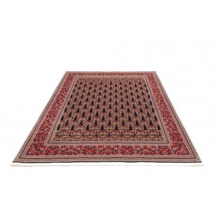 Tappeto Tabriz 50 Raj Persia marrone giallo 160x212