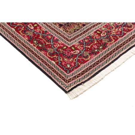 Tappeto Tabriz 50 Raj Persia marrone giallo 160x212