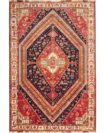 Tappeto Shiraz Fine Persia rosso grigio 180x274