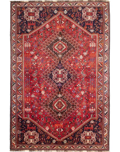 Tappeto Shiraz Fine Persia marrone giallo 177x266