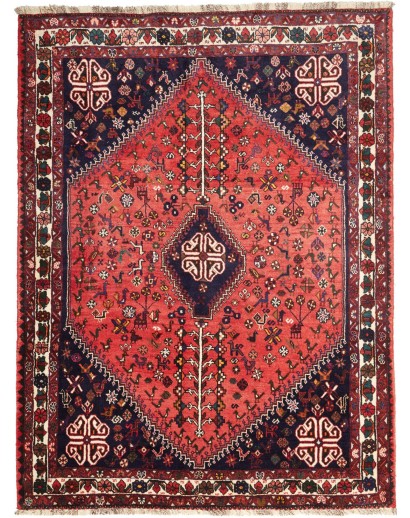 Tappeto Shiraz Fine Persia marrone rosso 162x218