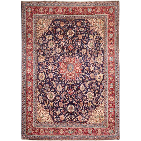 Tappeto Sarough Persia bianco grigio 245x345