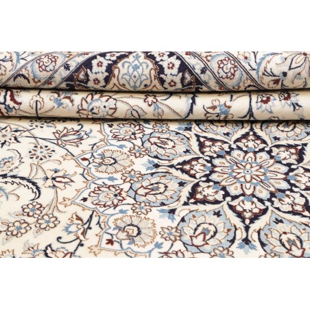 Tappeto Nain 9La Persia bianco grigio 253x367