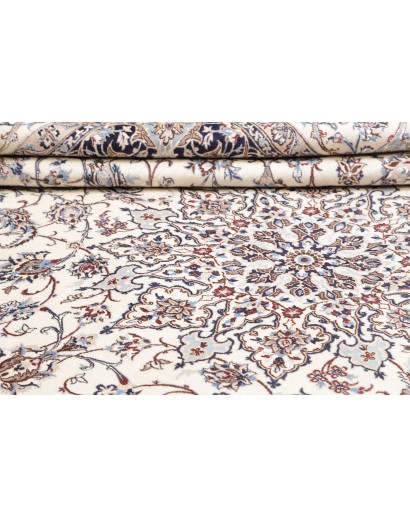 Tappeto Nain 9La Persia bianco azzurro 260x360