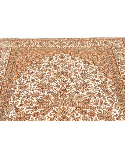Tappeto Kashmir India giallo verde 125x192