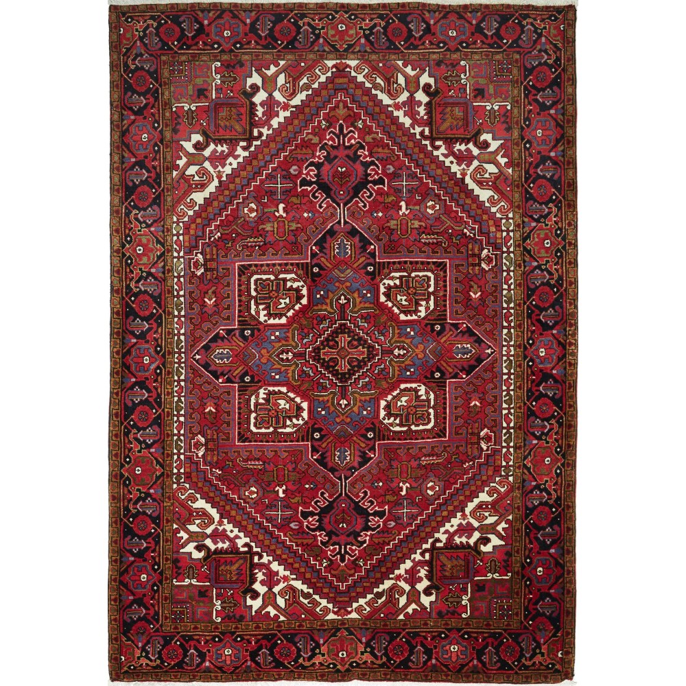 Tappeto Gorawan Persia marrone bianco 204x294 Tappeto Gorawan Persia marrone bianco 204x294