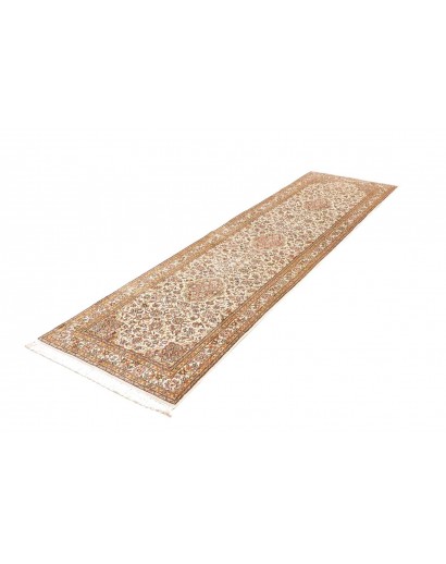 Tappeto Kashmir India giallo verde 78x272