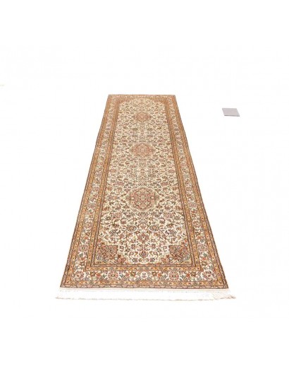 Tappeto Kashmir India giallo verde 78x272
