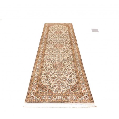 Tappeto Kashmir India giallo verde 78x272