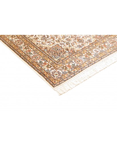 Tappeto Kashmir India giallo verde 78x272