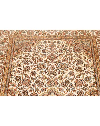 Tappeto Kashmir India giallo verde 78x272