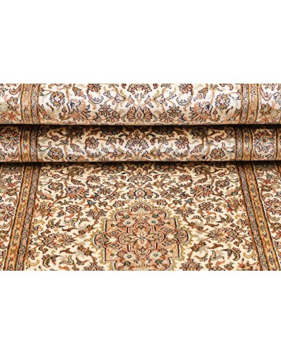 Tappeto Kashmir India giallo verde 78x272