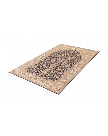 Tappeto Kashmir India giallo grigio 121x190