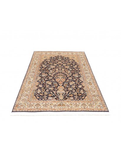 Tappeto Kashmir India giallo grigio 121x190