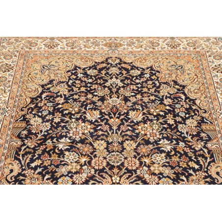 Tappeto Kashmir India giallo grigio 121x190