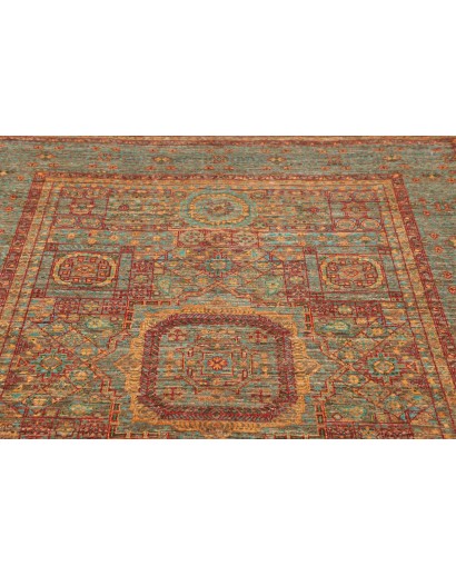 Tappeto Mamlouk Pakistan bianco marrone 153x207
