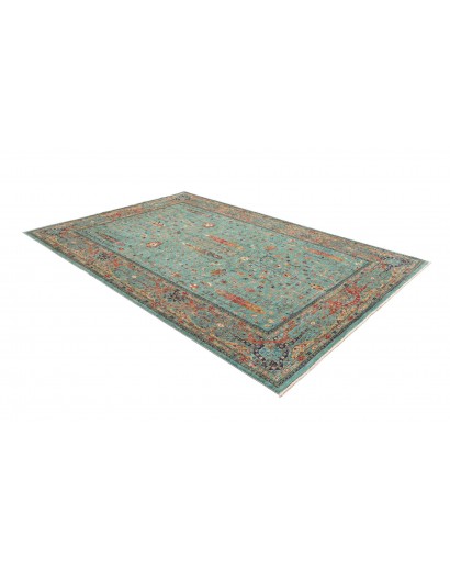 Tappeto Shahi Fine Pakistan verde giallo 203x298