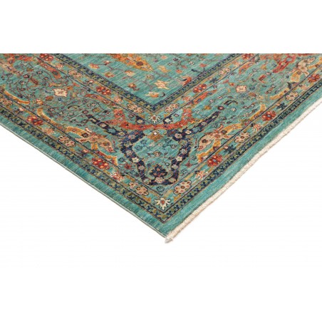 Tappeto Shahi Fine Pakistan verde giallo 203x298