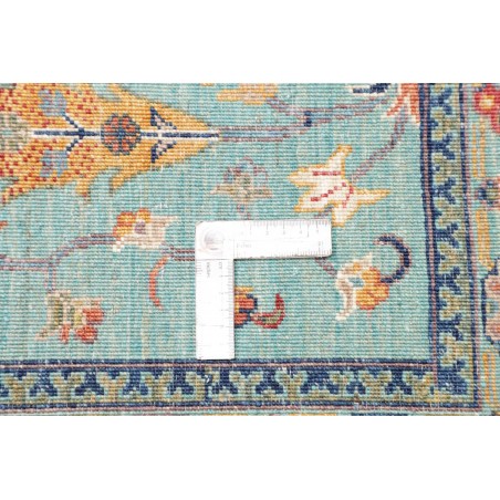 Tappeto Shahi Fine Pakistan verde giallo 203x298