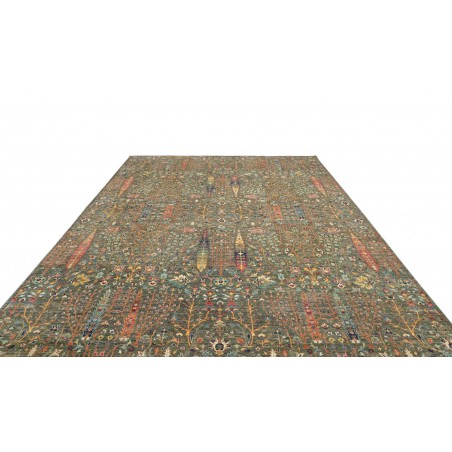 Tappeto Shahi Fine Pakistan bianco marrone 279x381