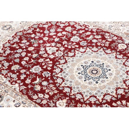 Tappeto Nain 6La Persia bianco marrone 118x168