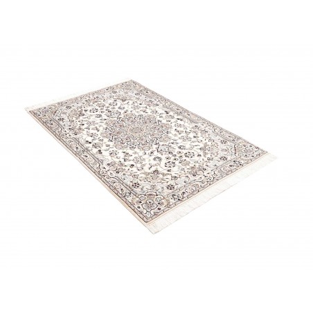 Tappeto Nain 9La Persia bianco grigio 104x153