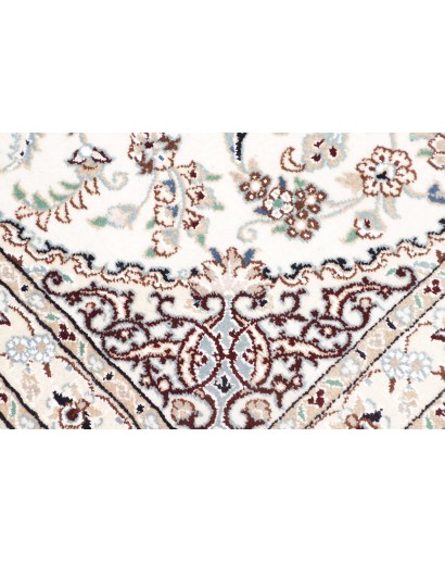 Tappeto Nain 9La Persia bianco grigio 102x146